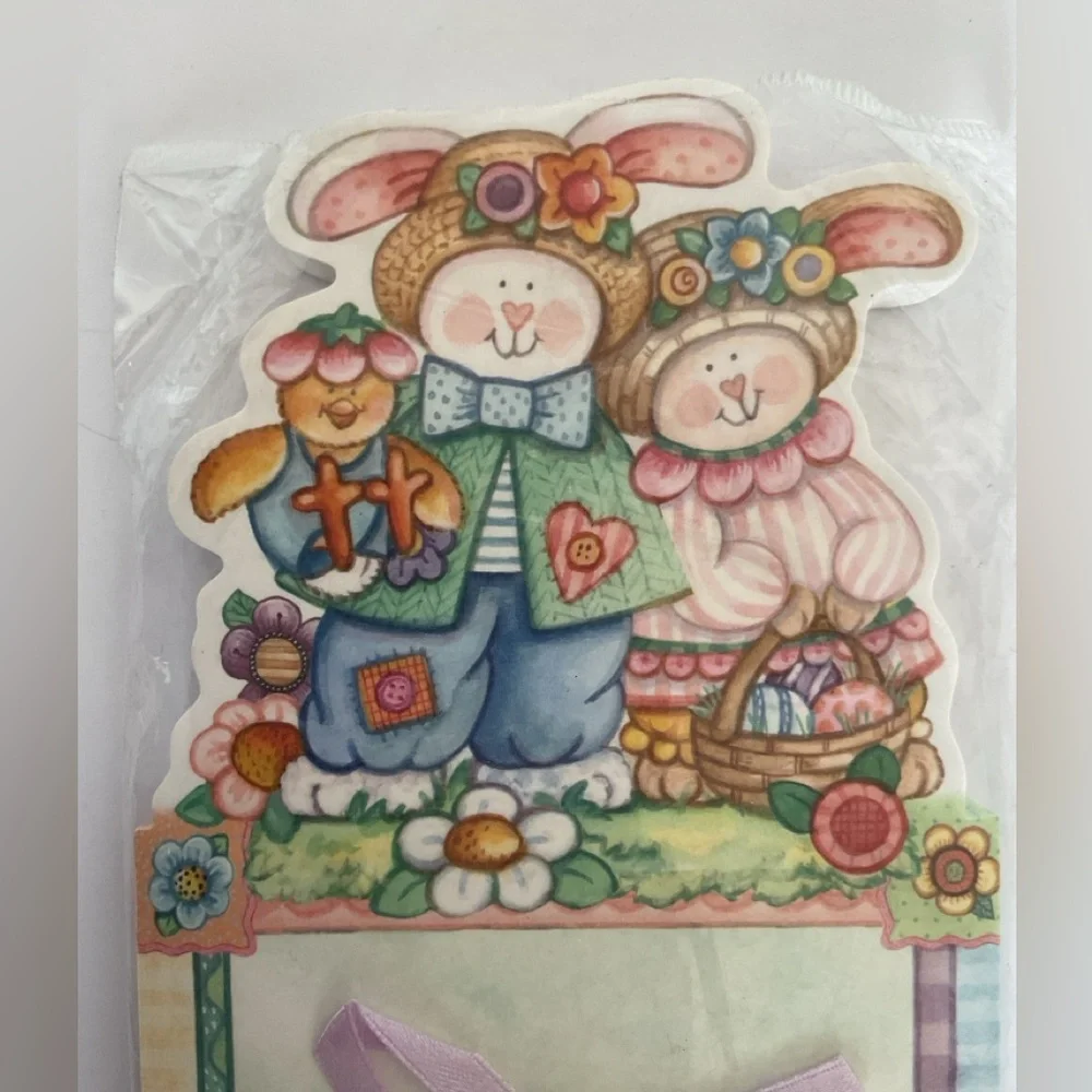 Martin Designs Bunny Family Notepad. NWT